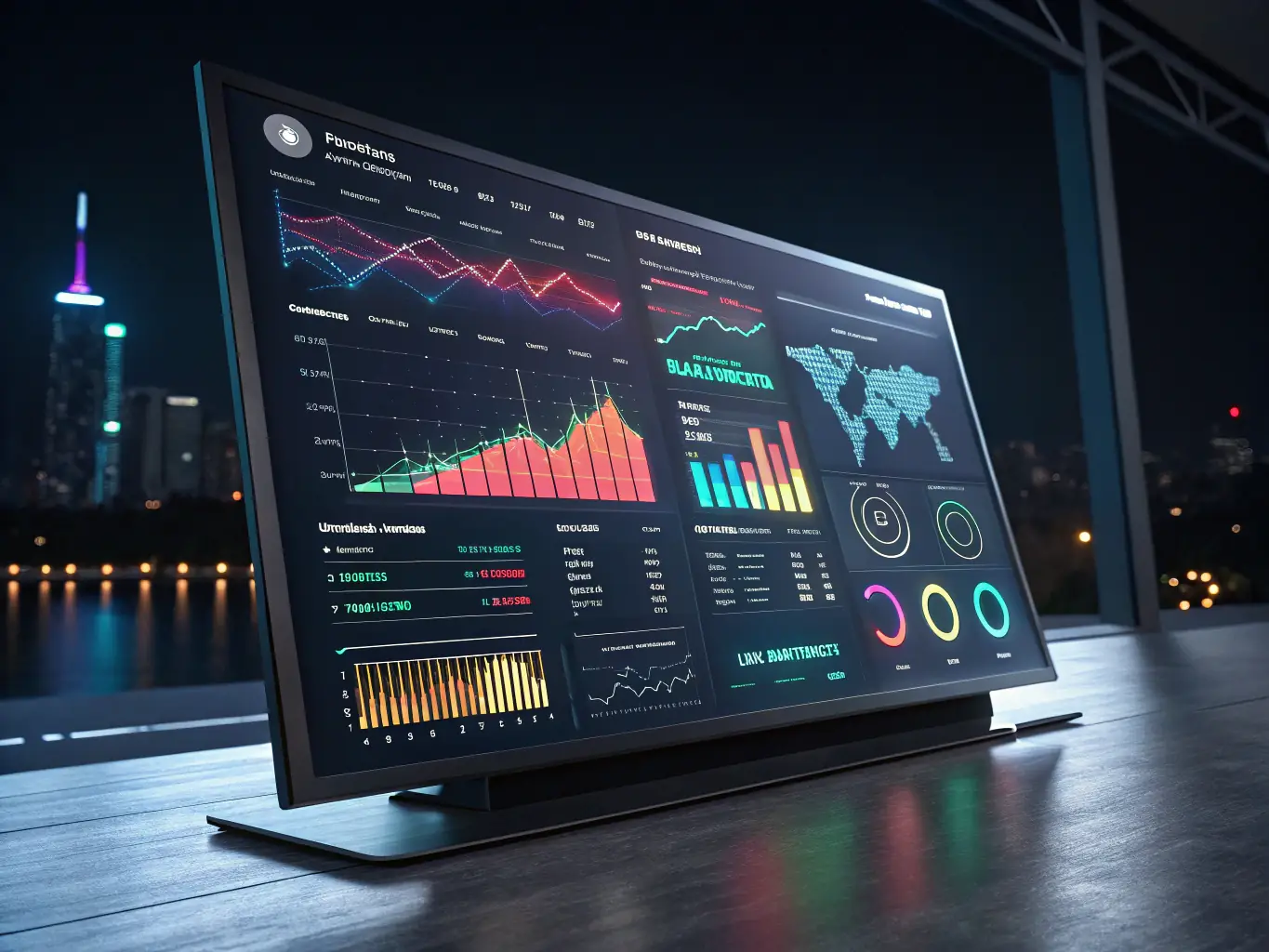 An image of a sleek, modern dashboard displaying real-time card transaction data and analytics, highlighting Enfuce's platform's capabilities for monitoring and optimizing card programs.